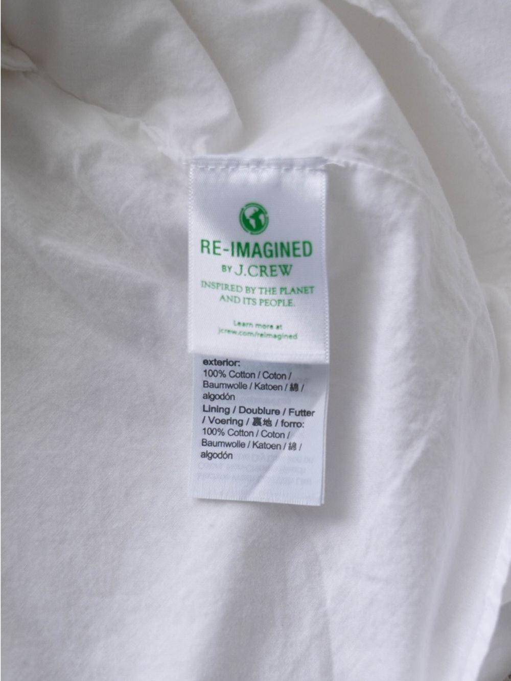 J. Crew White Cotton Mini Dress with Peter Pan Collar - Picture 7 of 9